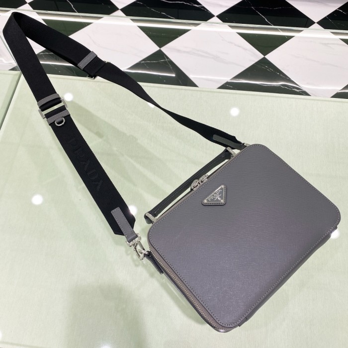 Leather shoulder bag“24*18*7.5CM”-089=