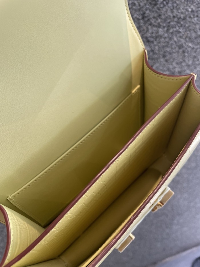 Constance Matte Crocodile 18“18*14*5CM”-0641=
