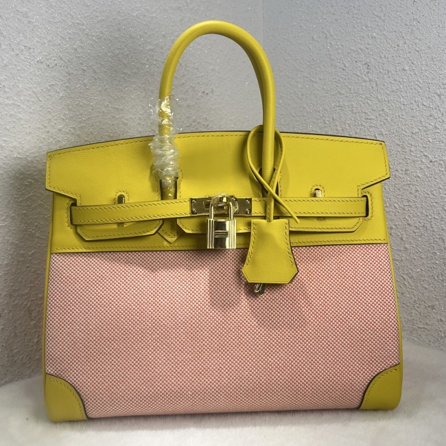 Birkin 25 Swift-Canvas“25*20*13CM”-0131=