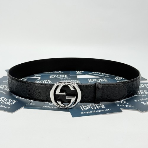 4cm Wide belt with Interlocking G buckle 794196 AABZA 1000