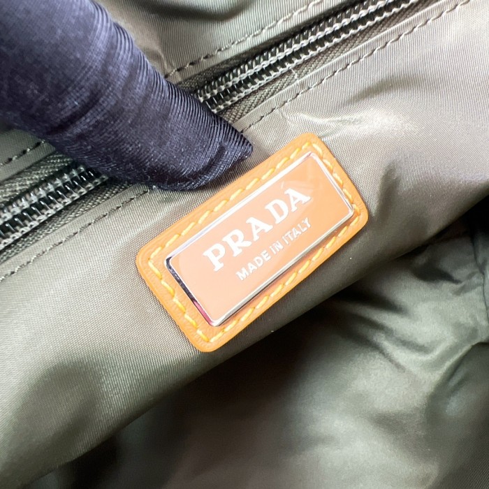 Re-Nylon And Saffiano Leather Shoulder Bag“25*18*10.5CM”-088=
