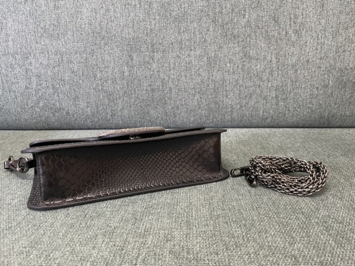 LOCò Shoulder Bag In Snake Leather“27*13*6CM”-008=