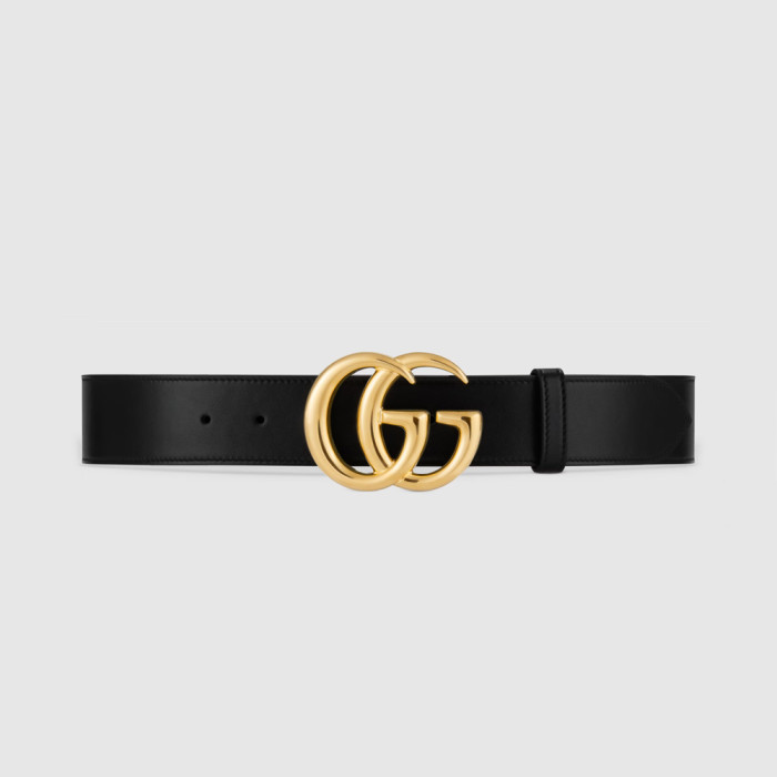 GG Marmont 4cm leather belt with shiny buckle 406831 0YA0G 1000