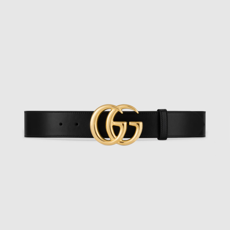 GG Marmont 4cm leather belt with shiny buckle 406831 0YA0G 1000