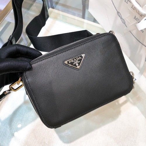 Brique Saffiano Leather Bag“18*12*5.5CM”-088=