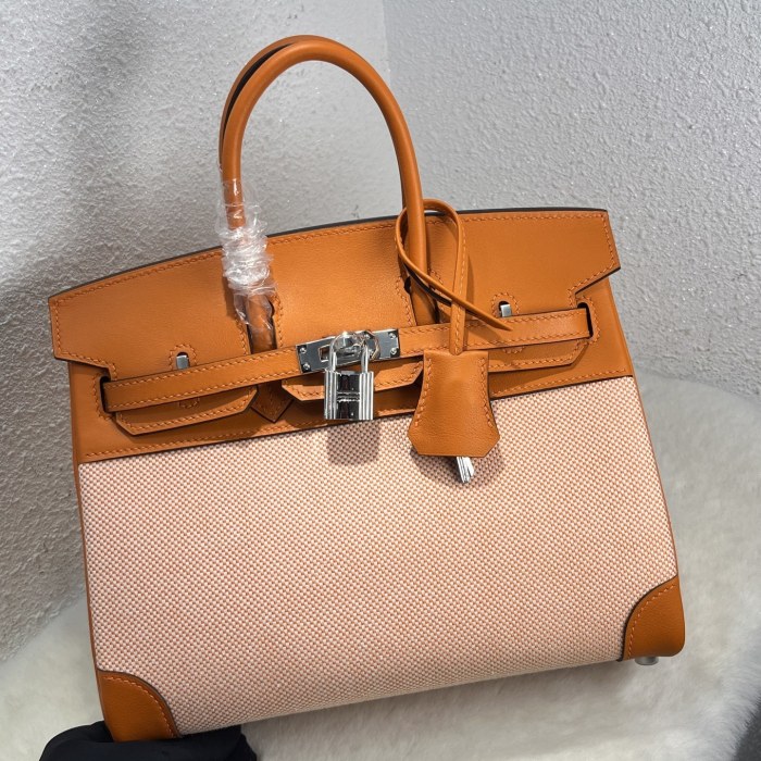 Birkin 25 Swift-Canvas“25*20*13CM”-0131=
