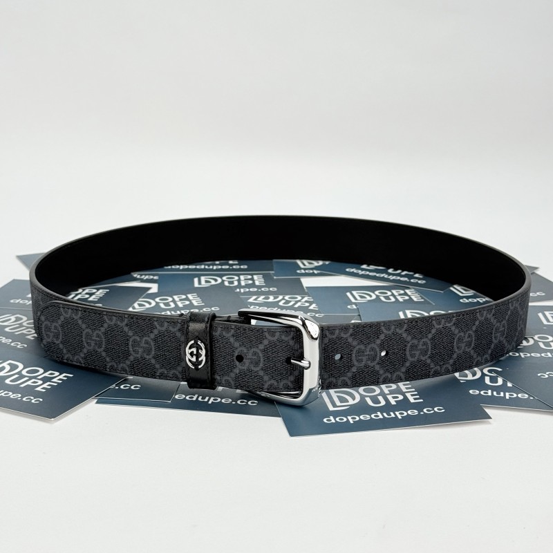 3.5cm Belt with Interlocking G detail 673921 92TIN 1000