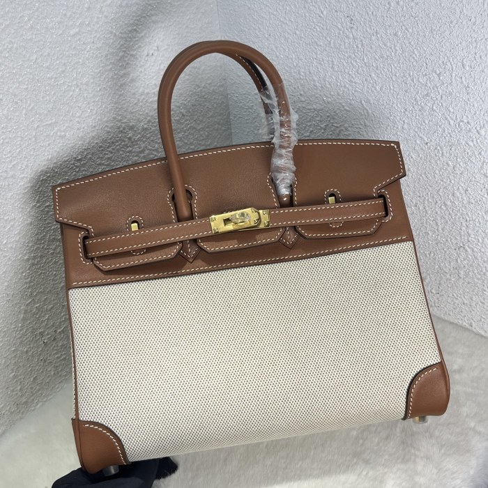 Birkin 25 Swift-Canvas“25*20*13CM”-0131=