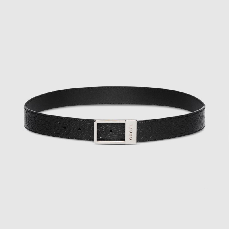 3.5cm GG belt with rectangular buckle 722370 AABYZ 1000