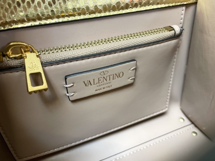 Vsling Smal Snakeskin HandBag“22*16*9CM”-008=