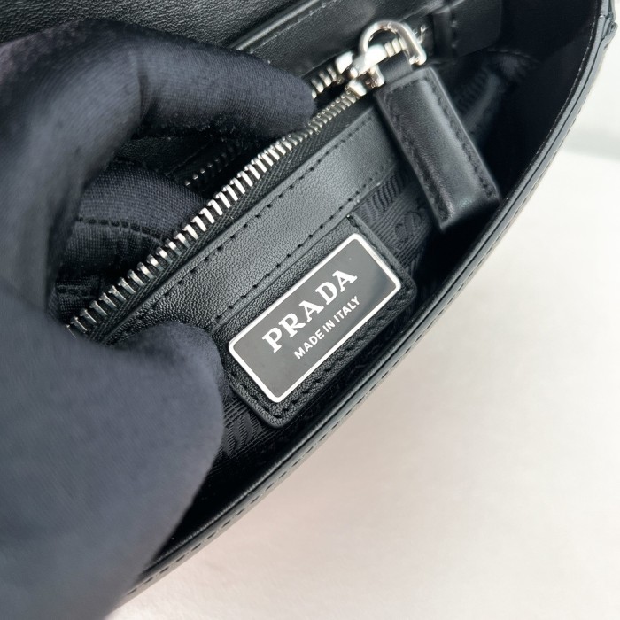 Saffiano leather shoulder bag“22*14.5*5CM”-0801=