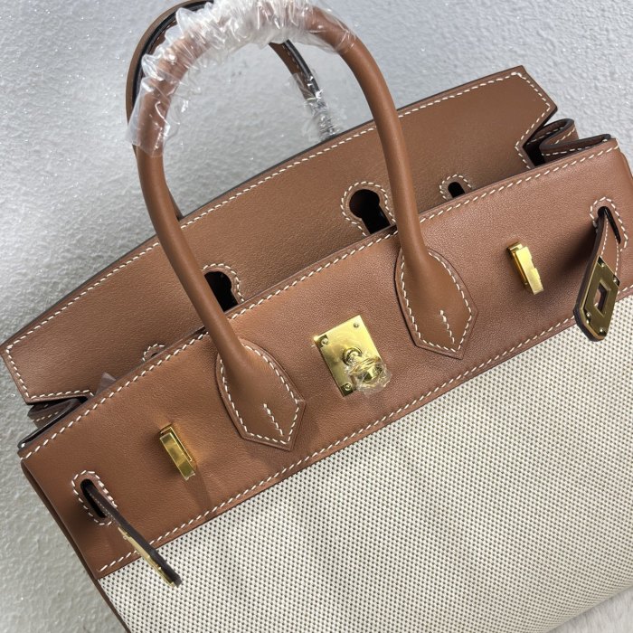 Birkin 25 Swift-Canvas“25*20*13CM”-0131=