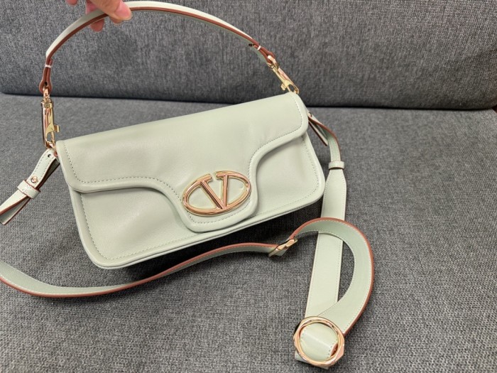 Vlogo 1960 Nappa Leather Shoulder Bag“26*13*9CM”-008=