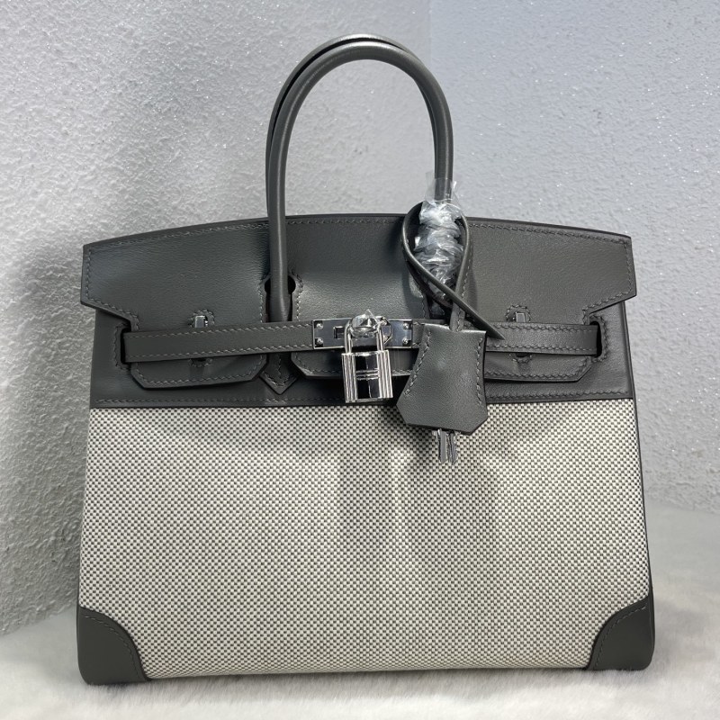 Birkin 25 Swift-Canvas“25*20*13CM”-0131=