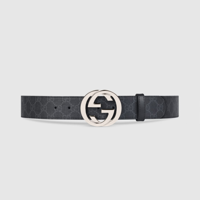4cm GG belt with Interlocking G buckle 411924 KGDHX 8449