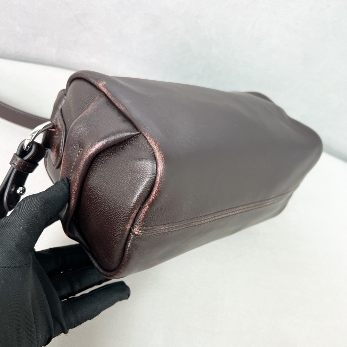 Leather Shoulder Bag“24*11*11CM”-089=