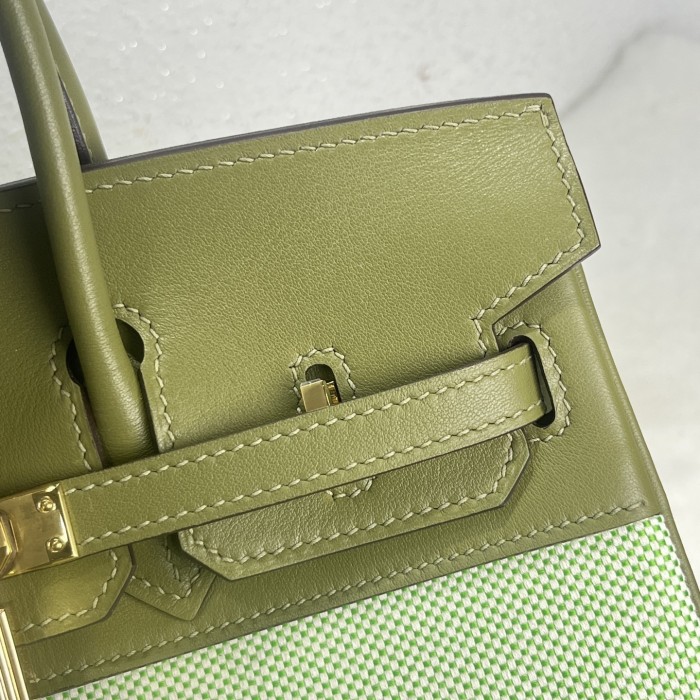 Birkin 25 Swift-Canvas“25*20*13CM”-0131=