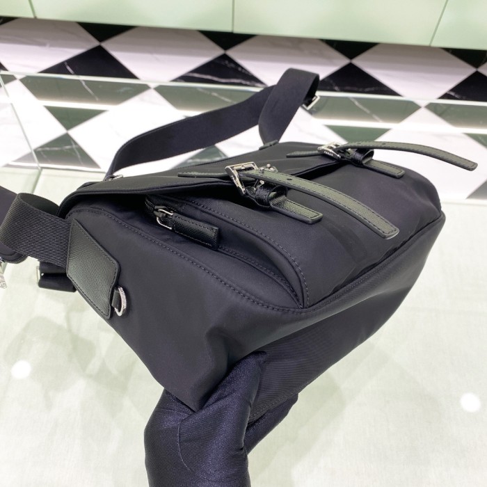 Re-Nylon Shoulder Bag“27*20.5*12CM”-089=