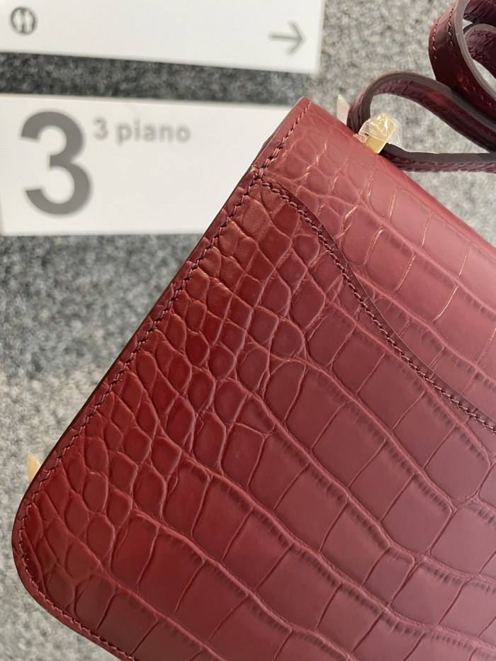 Constance Matte Crocodile 18“18*14*5CM”-0641=