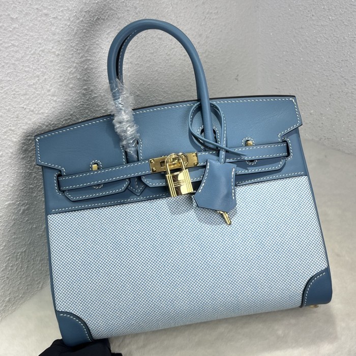 Birkin 25 Swift-Canvas“25*20*13CM”-0131=