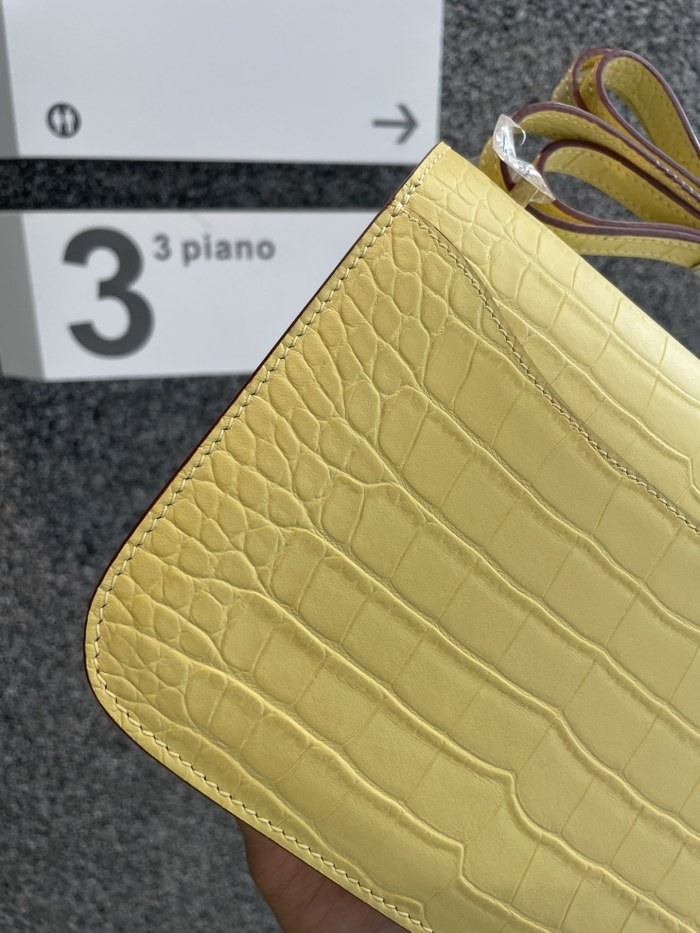 Constance Matte Crocodile 18“18*14*5CM”-0641=