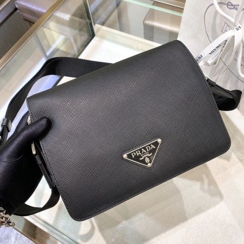 Saffiano Leather Shoulder Bag“24*18*6CM”-089=
