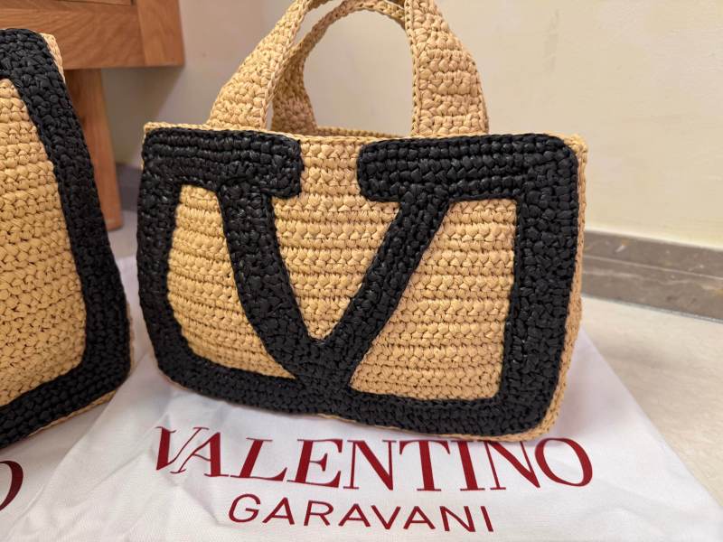 Viva Superstar Medium Shopping Bag In Raffia“34*24*9CM”-007=