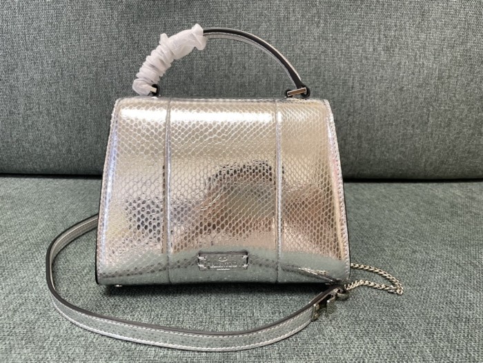 Vsling Smal Snakeskin HandBag“22*16*9CM”-008=