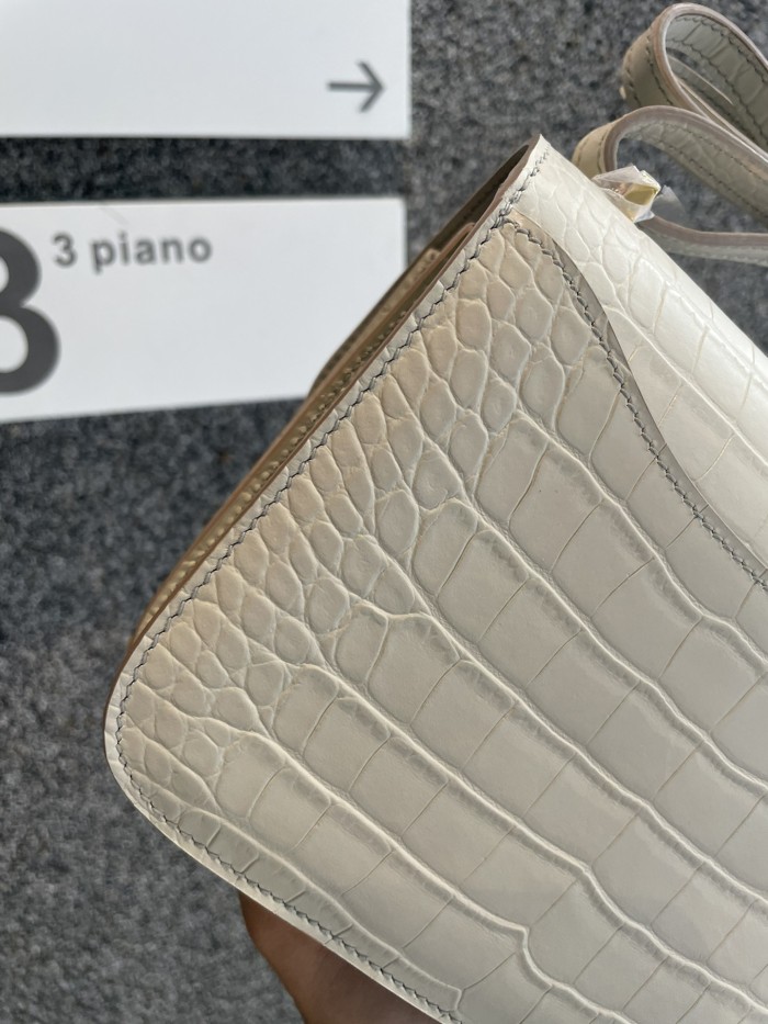 Constance Matte Crocodile 18“18*14*5CM”-0641=