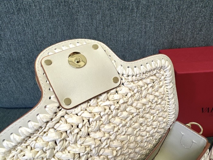 Alltime Crochet Leather Shoulder Bag“23.5*18*5CM”-029=