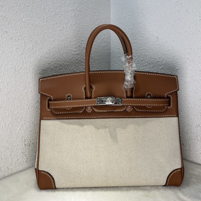 Birkin 25 Swift-Canvas“25*20*13CM”-0131=