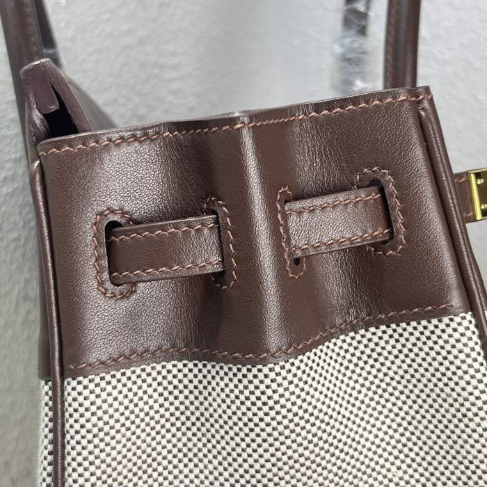 Birkin 25 Swift-Canvas“25*20*13CM”-0131=