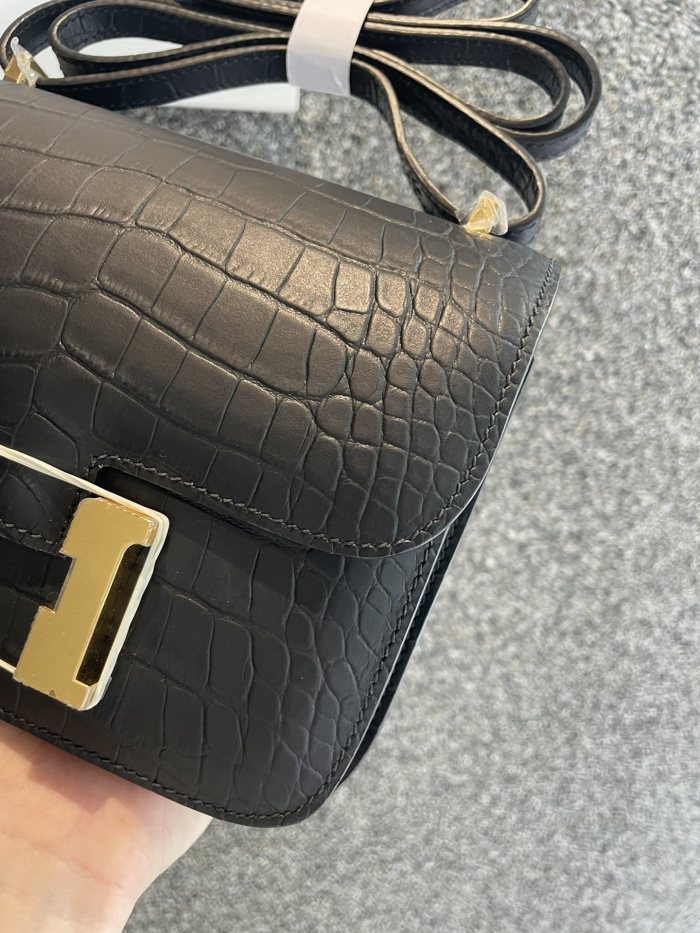 Constance Matte Crocodile 18“18*14*5CM”-0641=
