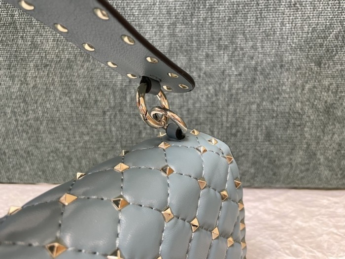 Rockstud Spike Shoulder Bag“24*16*6.5CM”-057=