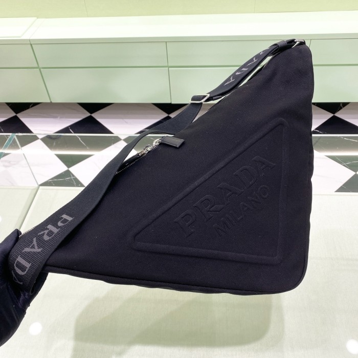 Re-Nylon Triangle Shoulder Bag“60*28CM”-088=