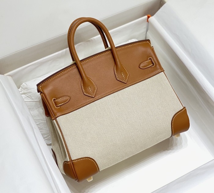 Birkin 25 Swift-Canvas“25*20*13CM”-0131=