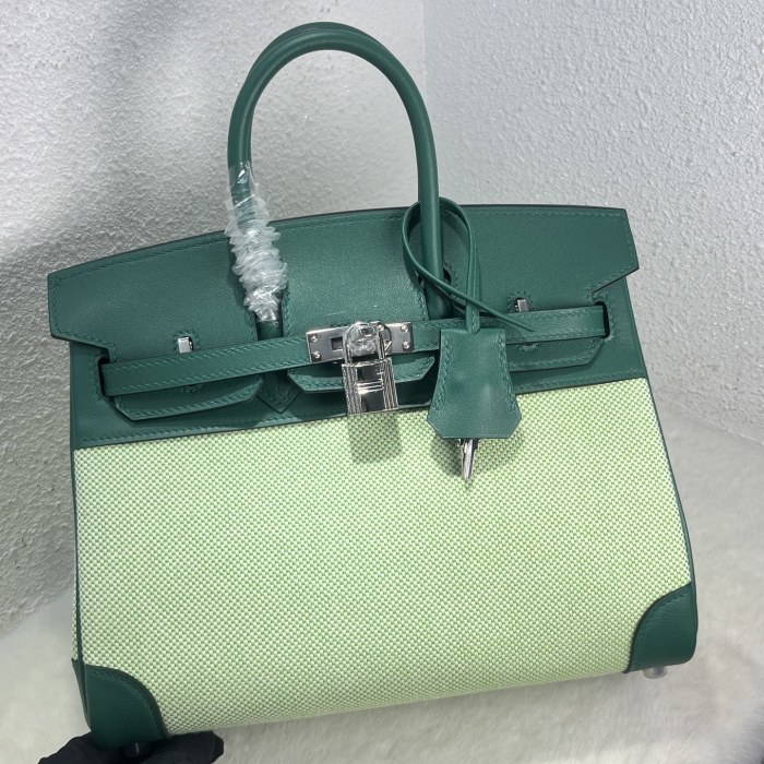 Birkin 25 Swift-Canvas“25*20*13CM”-0131=