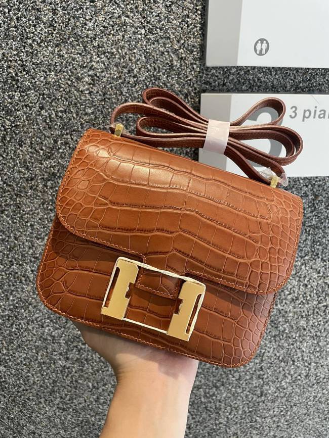 Constance Matte Crocodile 18“18*14*5CM”-0641=