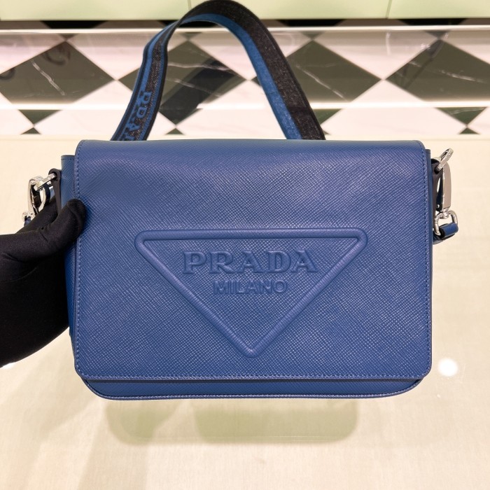 Saffiano Leather Shoulder Bag“24*18*6CM”-089=