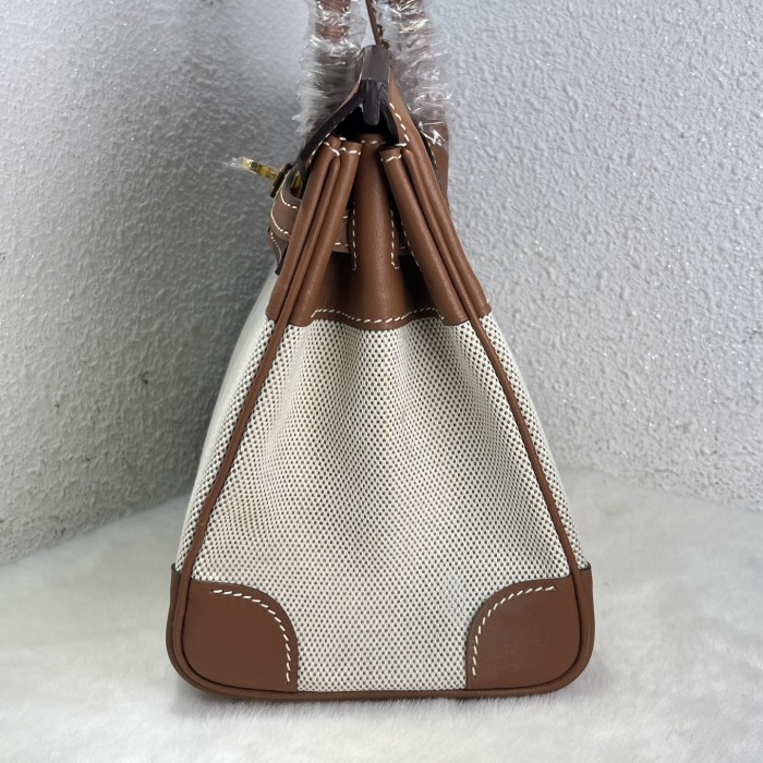 Birkin 25 Swift-Canvas“25*20*13CM”-0131=