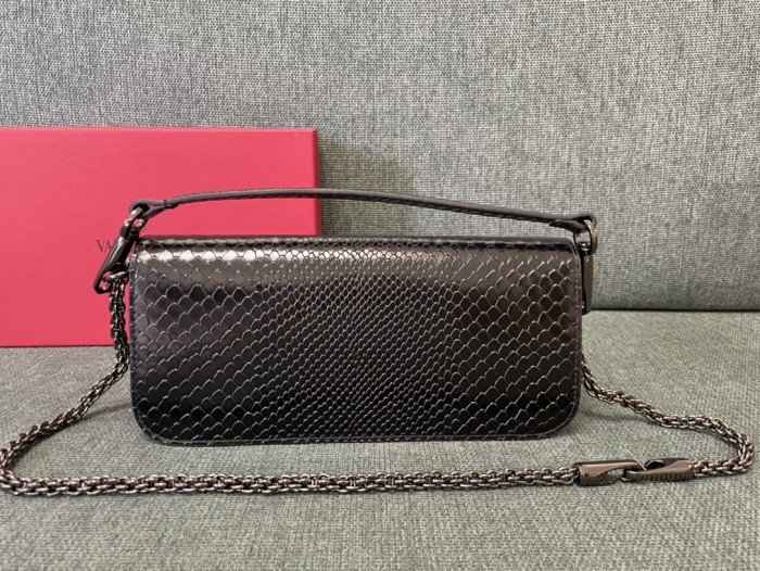 LOCò Shoulder Bag In Snake Leather“27*13*6CM”-008=