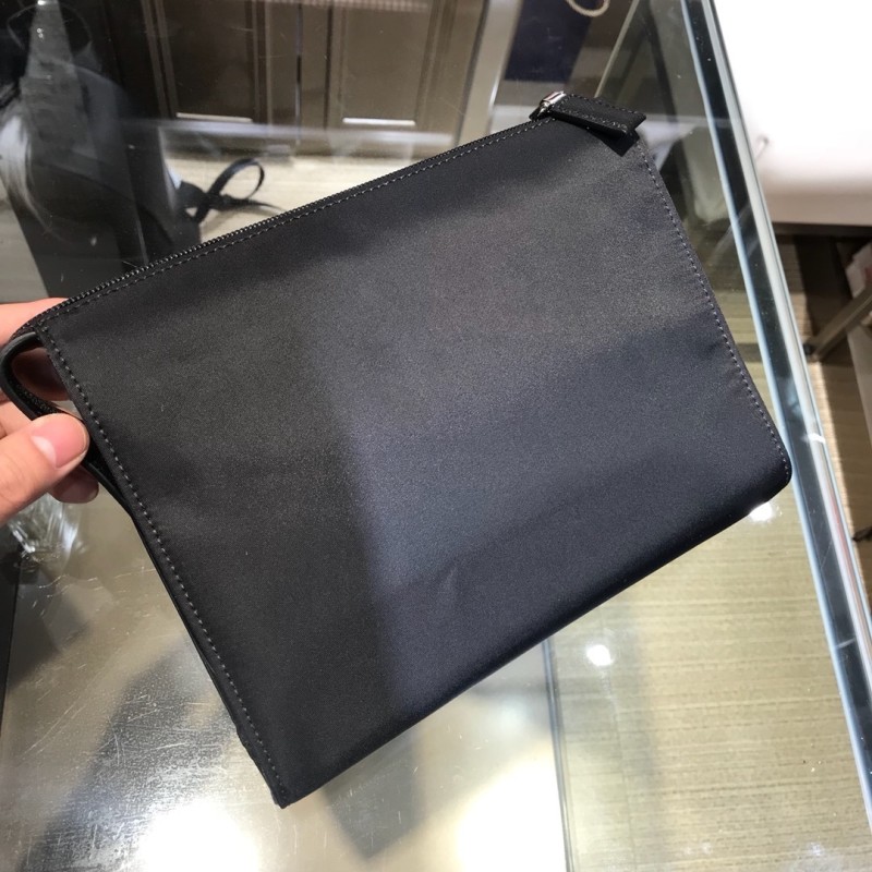 Black Re-Nylon Clutch Document Holder“23*16*7CM”-005=