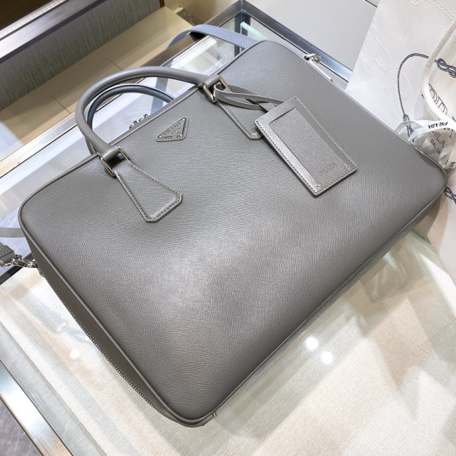 Saffiano Leather Briefcase“36*28*6.5CM”-0061=
