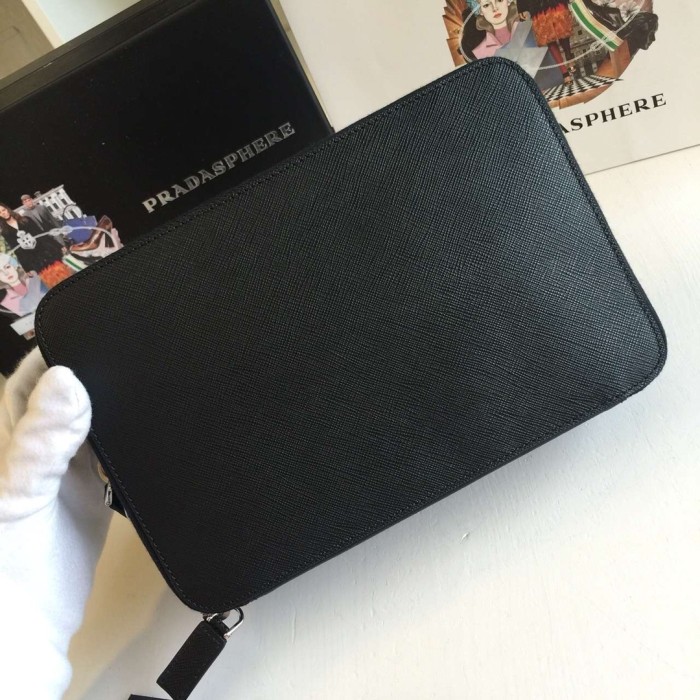 Saffiano Travel Zip Pouch“23.5*15.5*6CM”-059=
