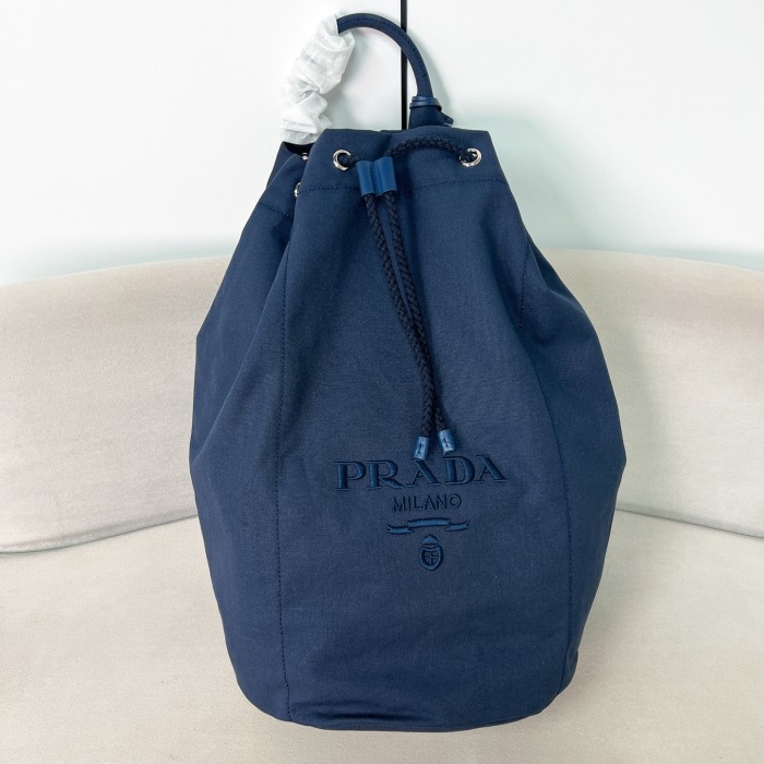Linen blend drawstring duffel bag“55*34*34CM”-089=