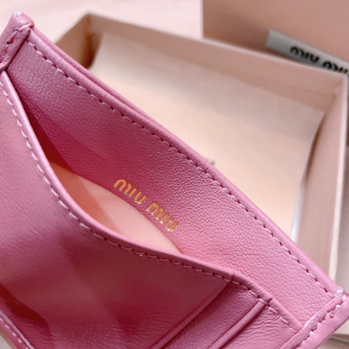 Matelassé Nappa Leather Card Holder“10.5*8CM”-002=