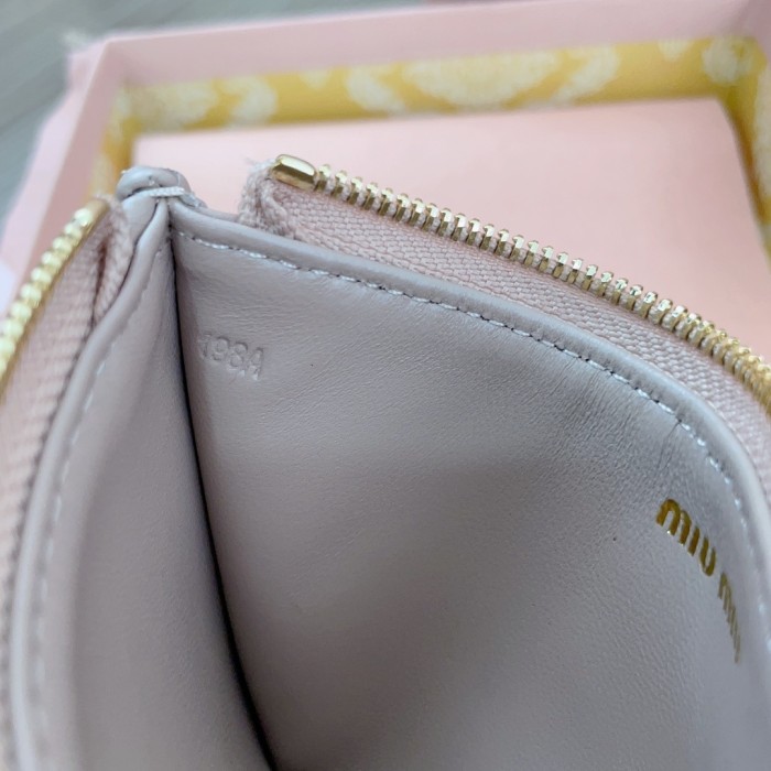 Matelassé Nappa Leather Wallet“15*8CM”-072=