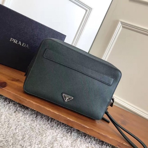 Saffiano Travel Zip Pouch“23.5*15.5*6CM”-059=