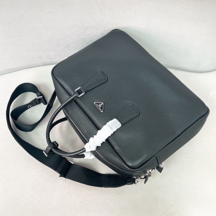 Saffiano Leather Briefcase“40*28.5*16CM”-0861=