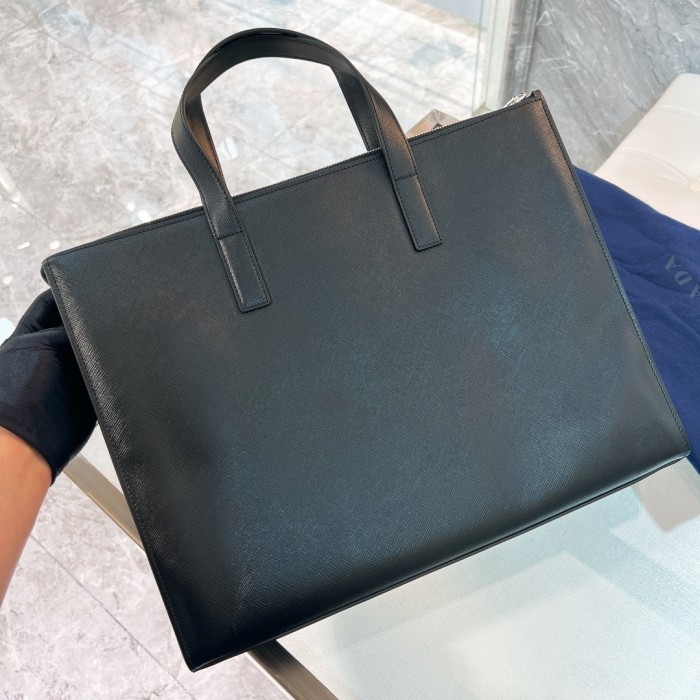 Saffiano Leather Briefcase“40*30*9CM”-0051=